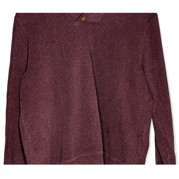 Tasso Elba Long Sleeved Maroon Top Size XXL - Picture 3 of 10